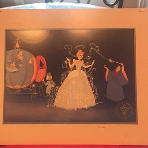 Disney Cinderella Lithograph